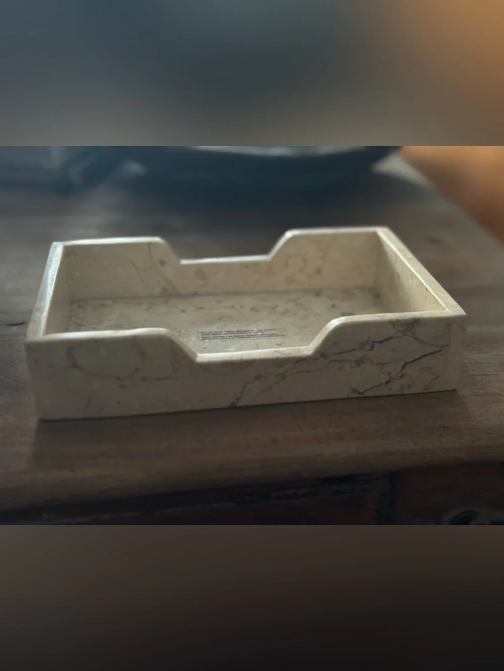 Heavy Natural Stone Tray/Vanity Organizer